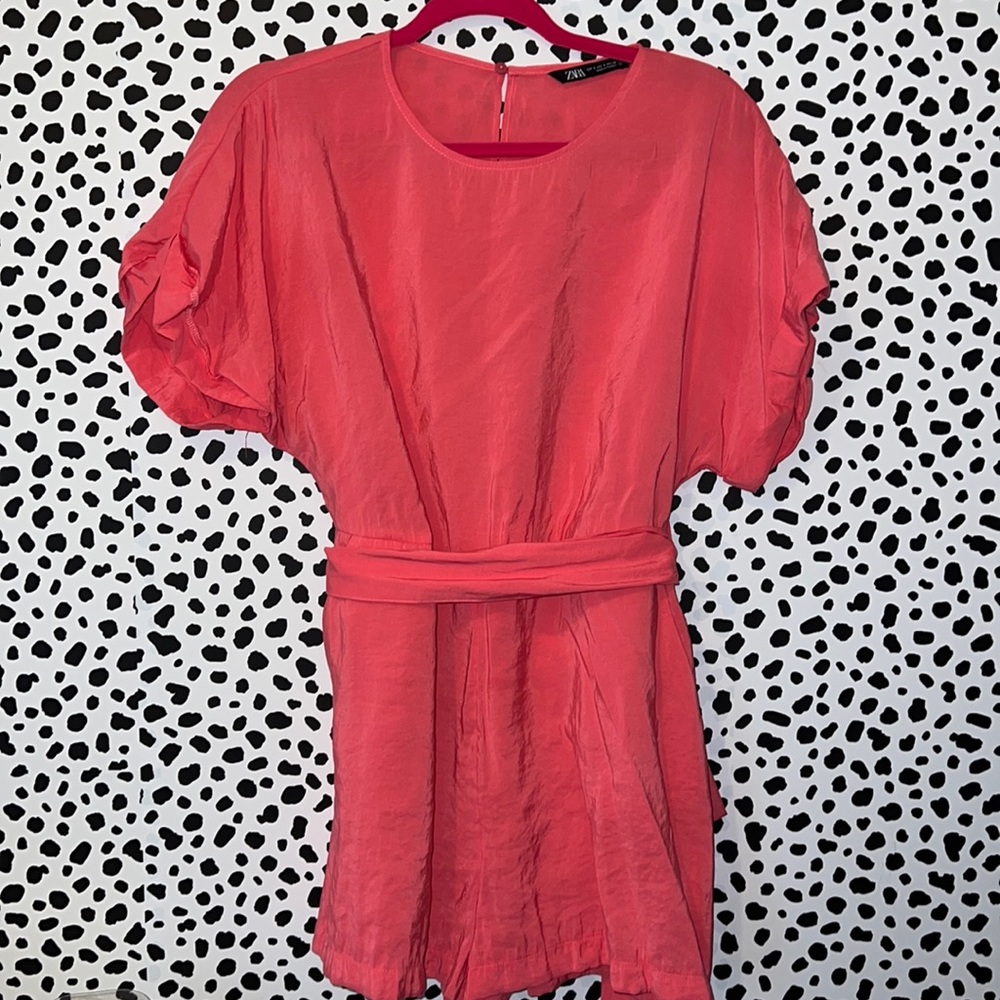Bright Pink zara romper